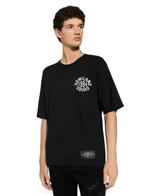 COTTON T-SHIRT WITH LOGO PRINT