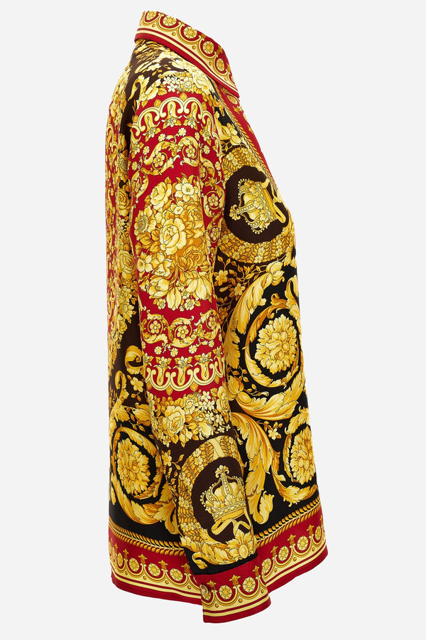 Formal Shirt In Barocco 92 Foulard On Silk Twill