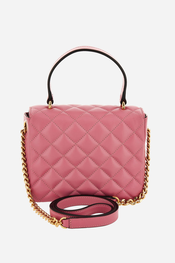 Icon Mini Top Handle In Quilted Lamb Leather