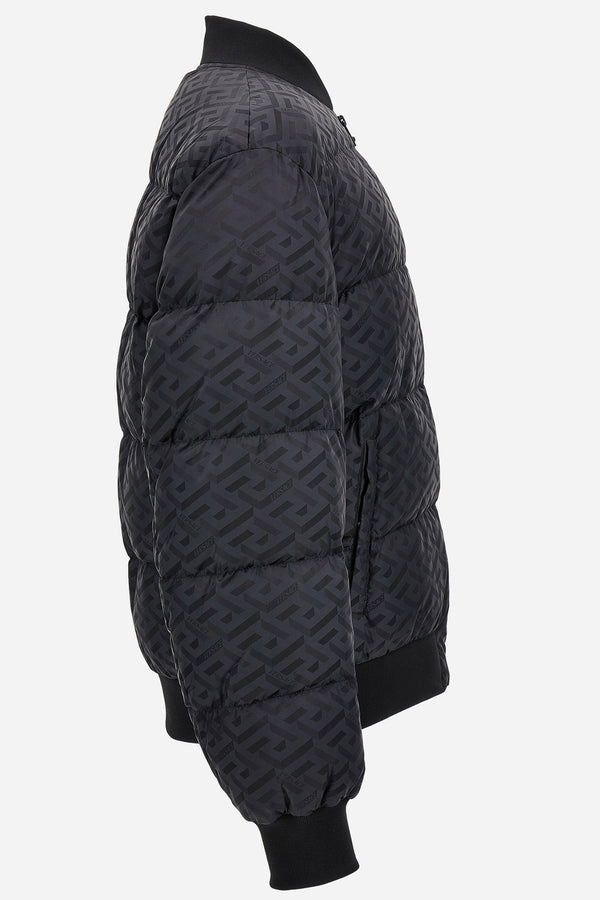 Down Jacket/Vest In Light Jacquard Monogram Technical Fabric