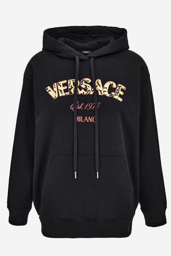Sweatshirt In Fabric Sweatshirt Print Versace Milano Barocco 92