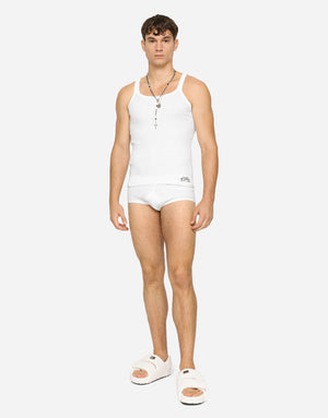 FINE-RIB COTTON SINGLET