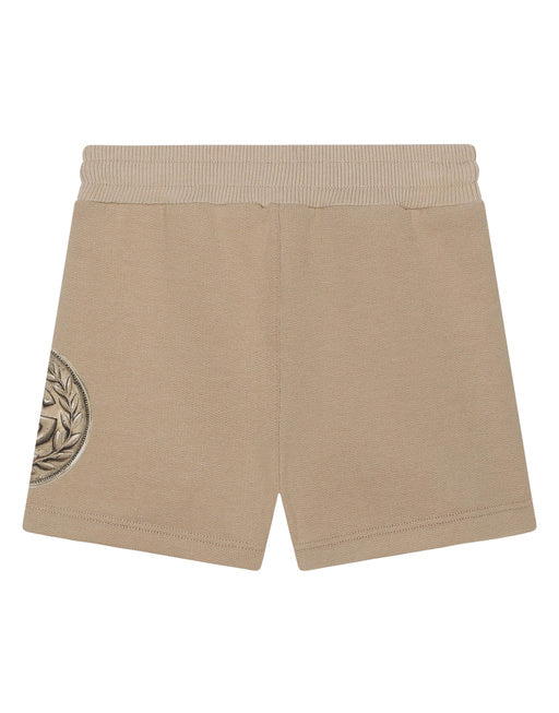 JERSEY JOGGING SHORTS WITH COIN PRINT
