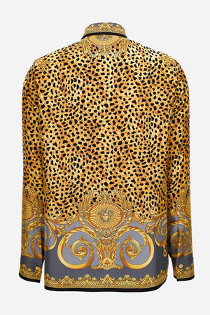 Formal Shirt In Silk Twill Print Cheetah Foulard