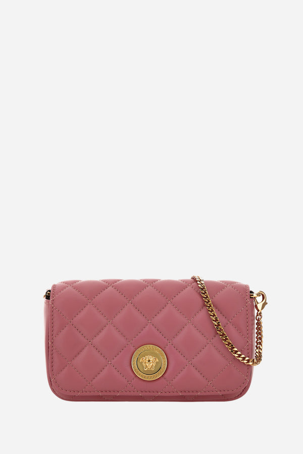Icon Shoulder Bag In Quilted Lamb Leather