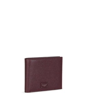 DAUPHINE CALFSKIN BIFOLD WALLET WITH LOGO PLAQUE