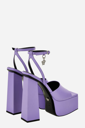Platforms Sandals In Calf Leather