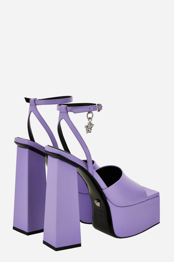 Platforms Sandals In Calf Leather