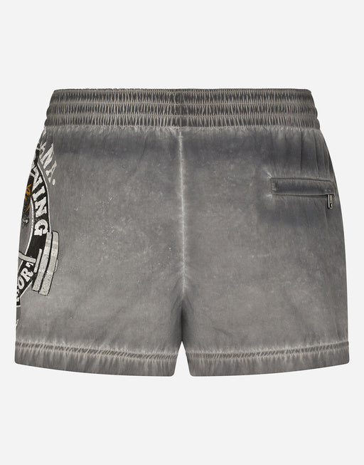 SHORT PRINTED SWIM TRUNKS