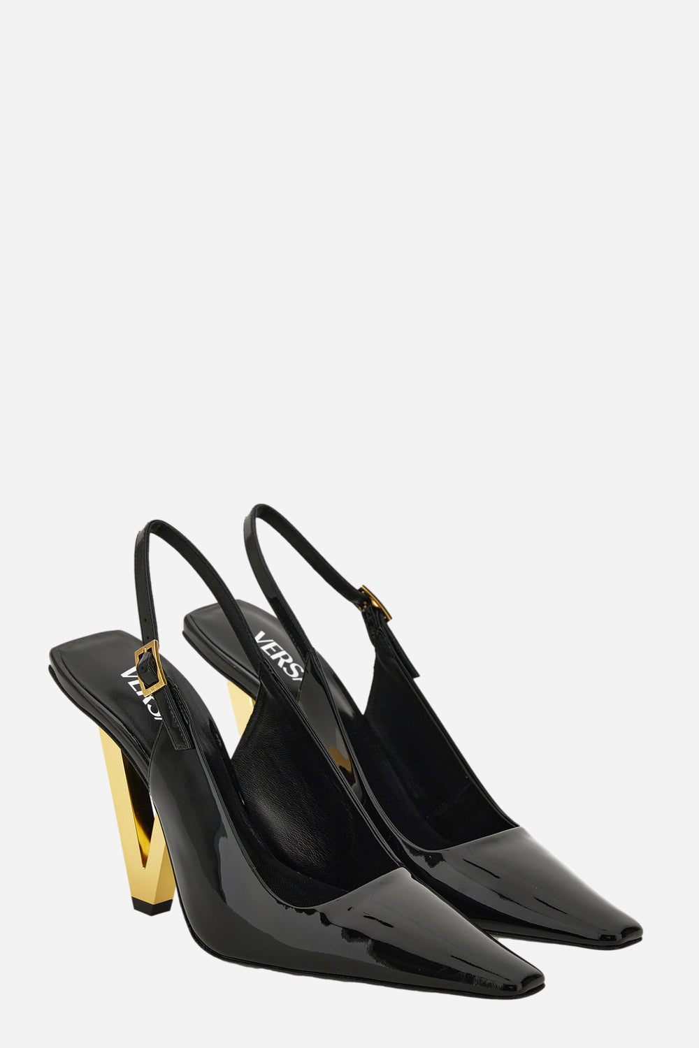 V2025 Sling Back In Patent Leather