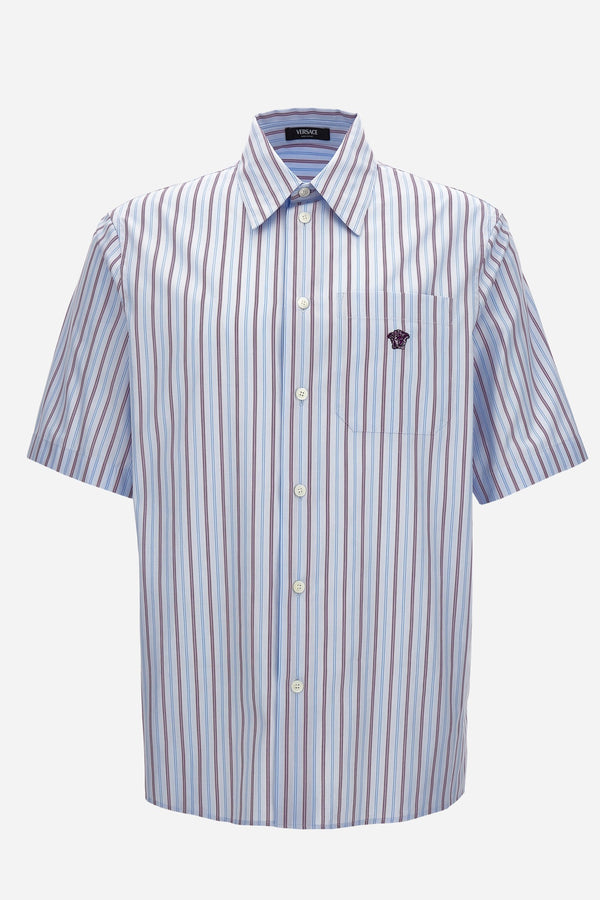 Informal Shirt In Multicolor Striped Poplin