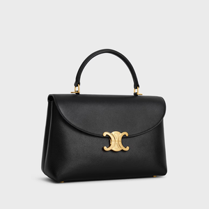 Nino Media in morbida pelle di vitello granata