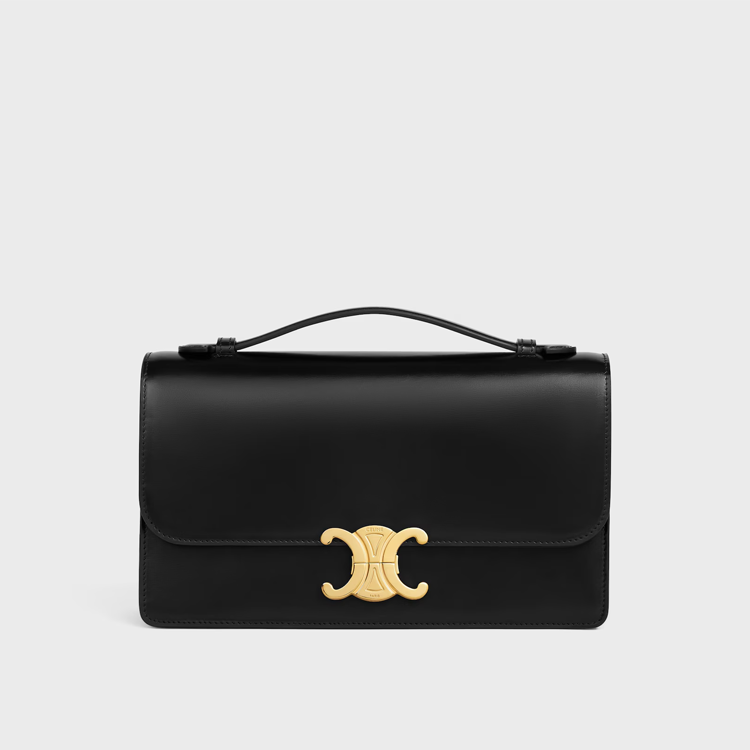 Triomphe Medio in pelle di vitello lucida