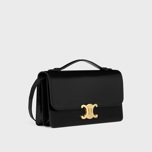 Triomphe Medio in pelle di vitello lucida