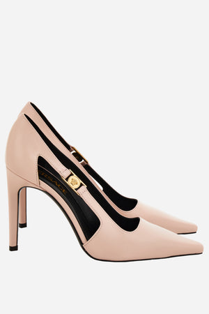Medusa Lock Pump  In Shiny Calf Leather-Metal Hardware