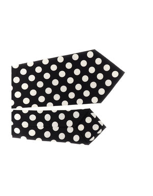 SILK TIE WITH POLKA-DOT PRINT