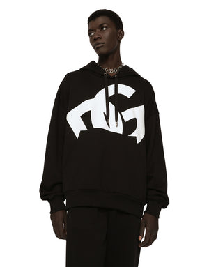 JERSEY HOODIE WITH DG PRINT