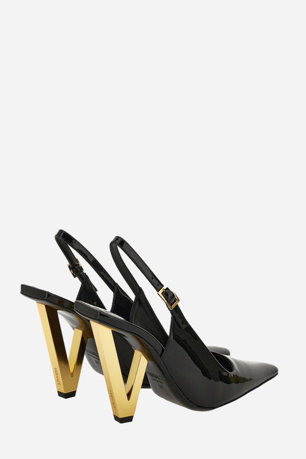 V2025 Sling Back In Patent Leather
