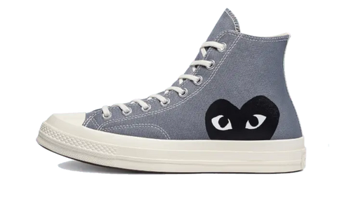 Chuck Taylor All-Star 70s Hi Comme des Garçons PLAY Steel Grey