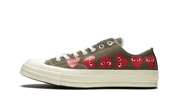 Converse Chuck Taylor All-Star 70s Ox Comme des Garçons Multi Heart Green - 162976C