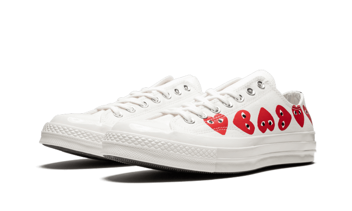 Converse Chuck Taylor All-Star 70s Ox Comme des Garçons Play Multi-Heart White - 162975C