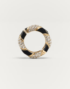 Mono Orecchino Pas Plus In Metallo, Smalto E Cristalli Swarovski®