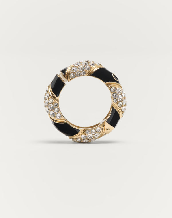 Mono Orecchino Pas Plus In Metallo, Smalto E Cristalli Swarovski®