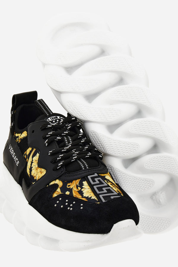 Chain Reaction Low Top In Suede-Barocco Print Fabric