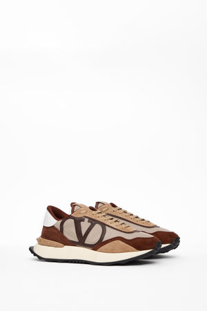 SNEAKER NETRUNNER IN TESSUTO E PELLE SCAMOSCIATA