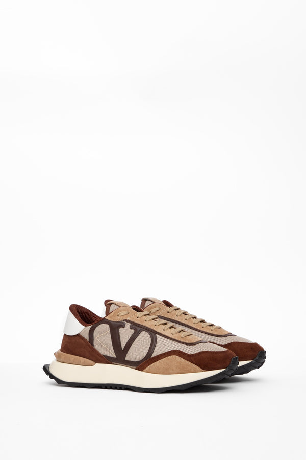 SNEAKER NETRUNNER IN TESSUTO E PELLE SCAMOSCIATA