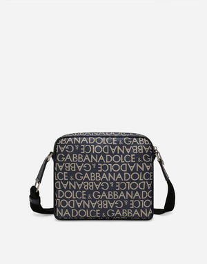 JACQUARD COATED CROSSBODY BAG