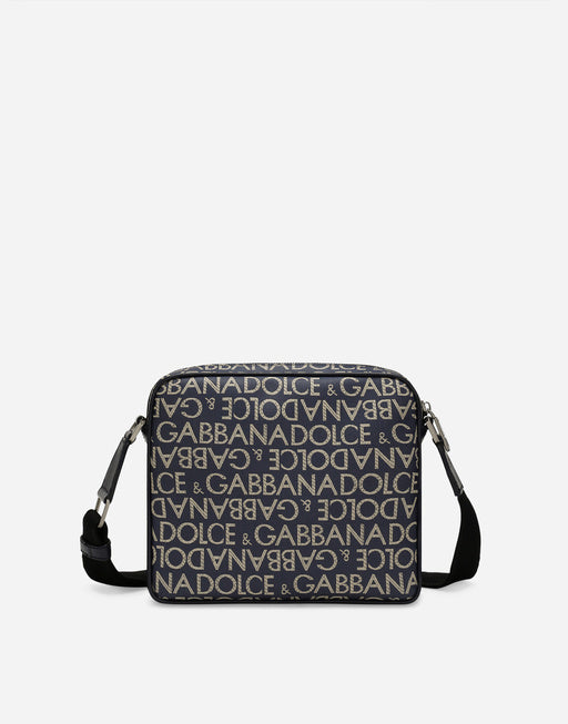 JACQUARD COATED CROSSBODY BAG