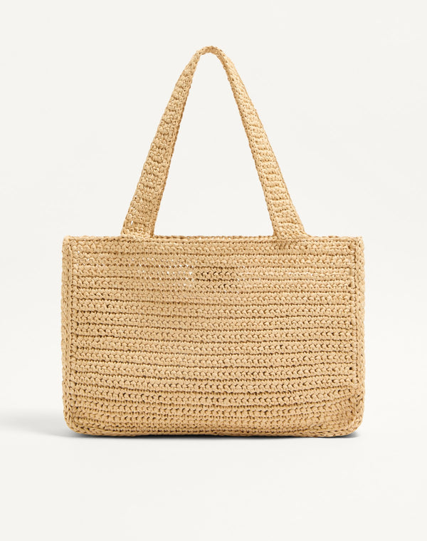 Borsa Shopping Media Valentino Garavani Viva Superstar In Rafia