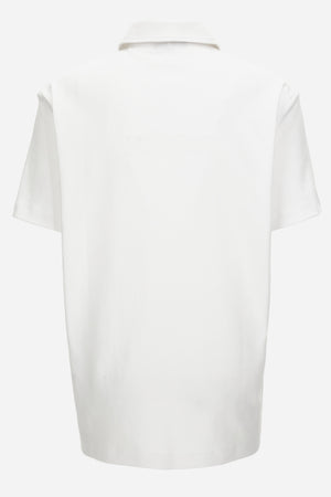Polo In Cotton Jersey Fabric-Medusa Chain Print