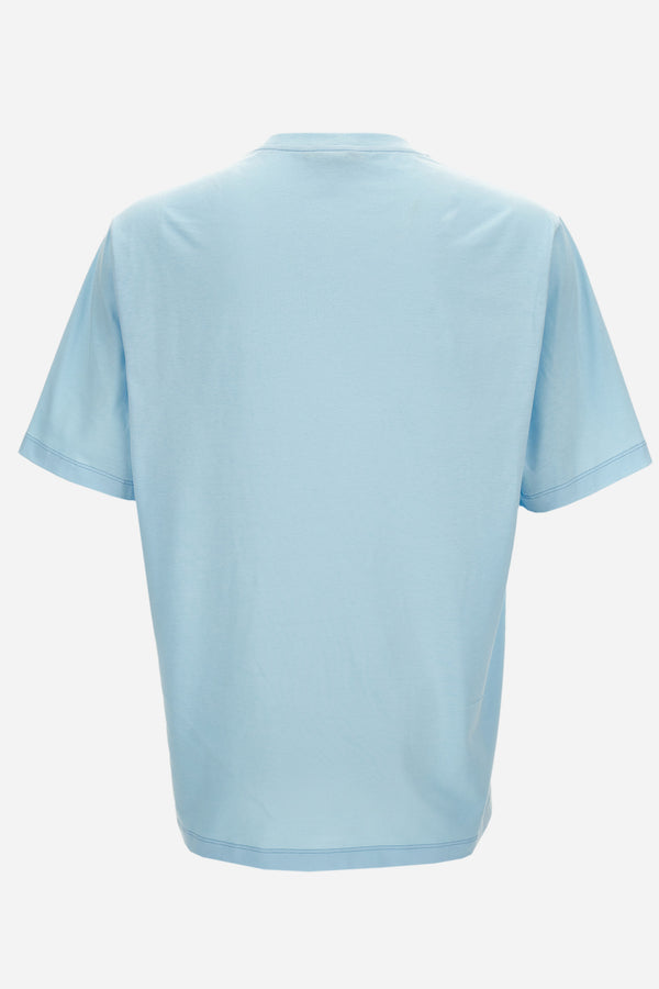 T-Shirt In Compact Cotton Jersey Fabric-Never Forget Versace Print