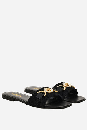 Medusa 95 Flat Sandal H.10 In Fabric