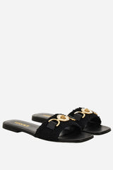Medusa 95 Flat Sandal H.10 In Fabric
