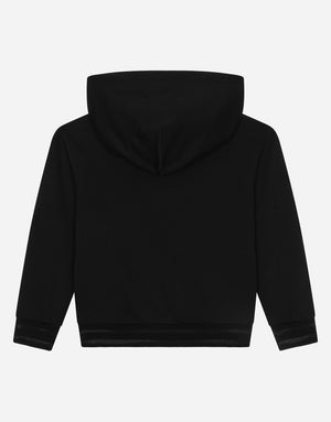 JERSEY HOODIE WITH DG LOGO EMBROIDERY
