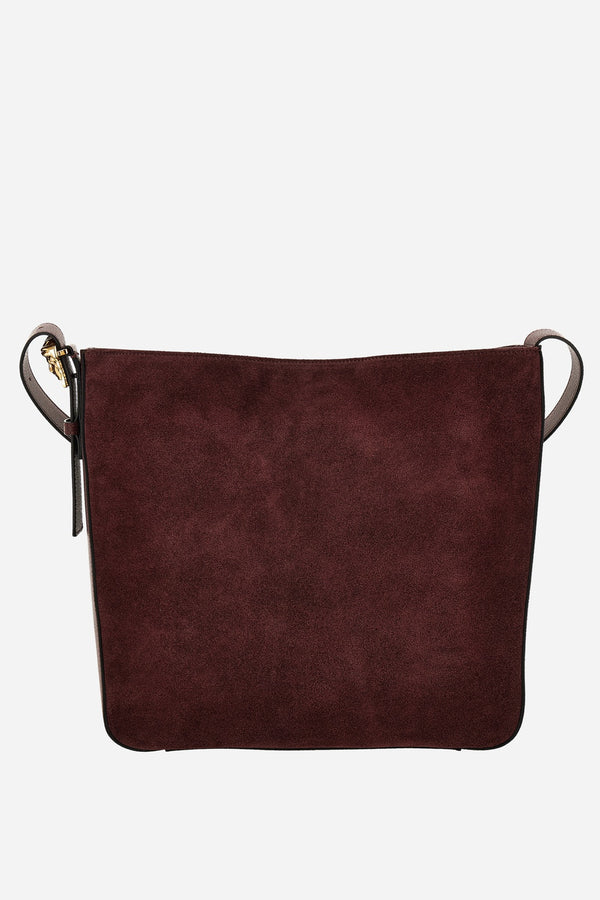 La Medusa Hobo In Grainy Calf Leather-Suede