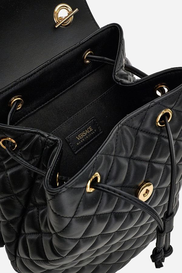 Icon Mini Backpack In Quilted Lamb Leather