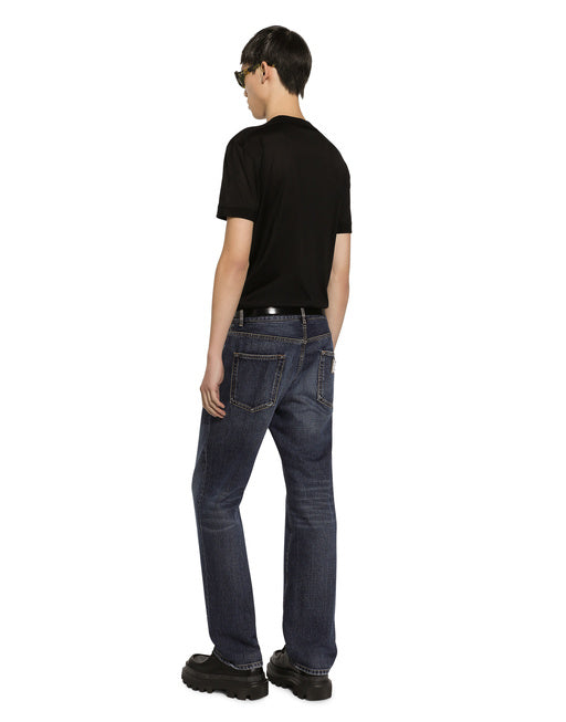 SHORT-SLEEVED SILK T-SHIRT