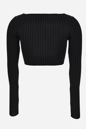 Knit Sweater In Wool And Viscose Vanise'