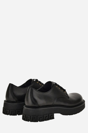 Versace Tank Laced Up In Calf Leather