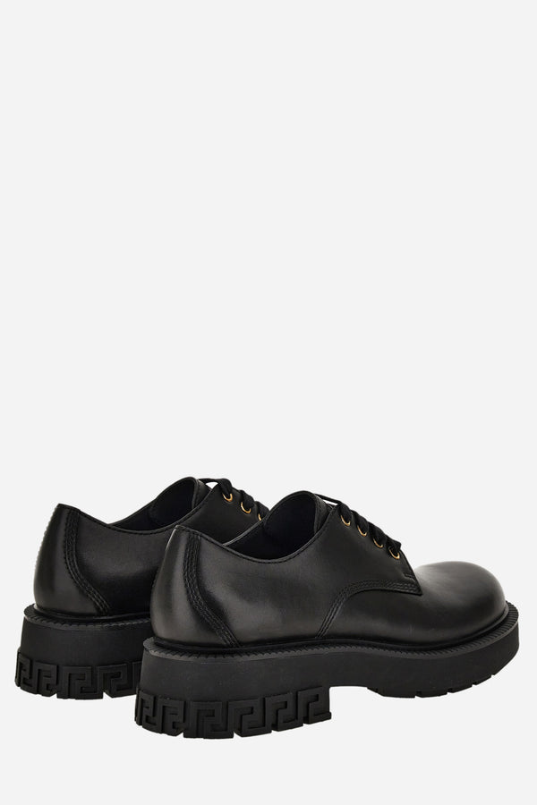 Versace Tank Laced Up In Calf Leather