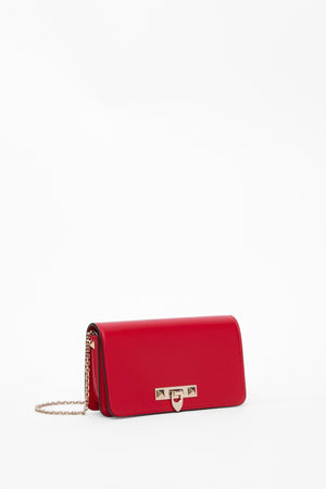 POUCH CON CATENA ROCKSTUD FIERCE IN VITELLO 