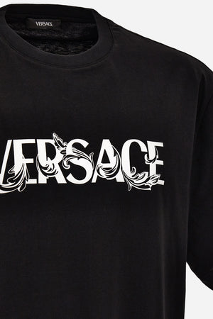 T-Shirt In Jersey Fabric-Versace Print
