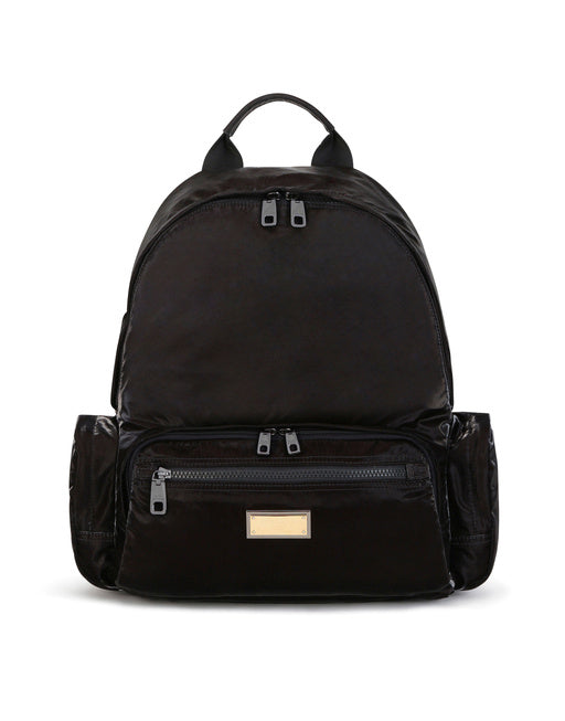 NERO SICILIA DNA NYLON BACKPACK WITH BRANDED TAG