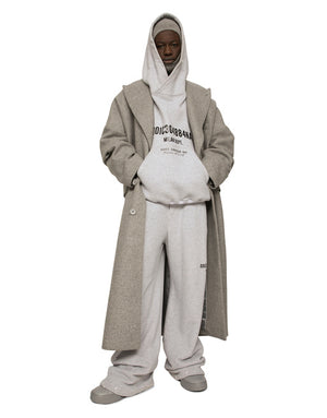 JERSEY HOODIE WITH LOGO PRINT