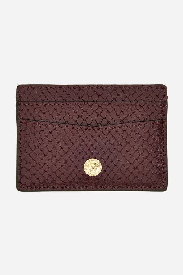 Icon Card Holder In Printed Ayers Calf Leather