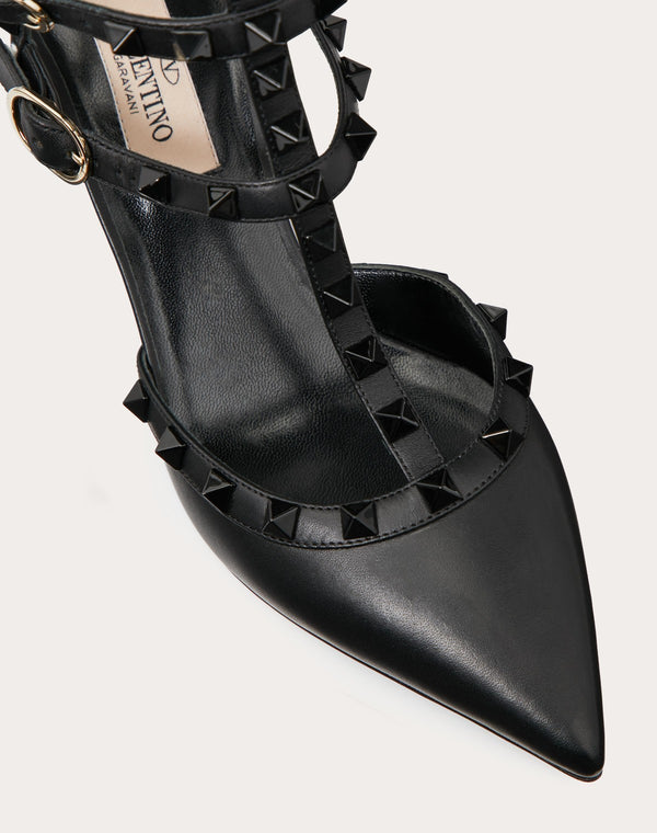 Décolleté Rockstud Con Cinturini E Borchie In Tono 65Mm